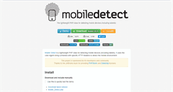 Desktop Screenshot of mobiledetect.net