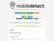 Tablet Screenshot of mobiledetect.net